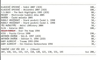 CD hudba, písničky, pohádky, vážná - 6