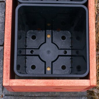 Dřevěné truhlíky na terasu - mahagon - 6