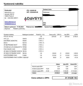 Elektromechanický pohon pro křídlové brány - 6