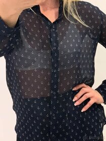 Poloprůhledná halenka Mango vel. S, M - 6