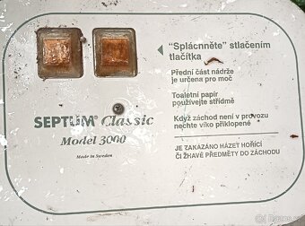 Separační kompostovací záchod, toaleta WC Septum 3000 - 6