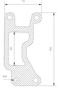 Těsnění vodní pumpy UAZ+VOLHA (95-110 koní) - 6