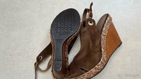 GEOX 38 Hnedé sandále na platforme - 6