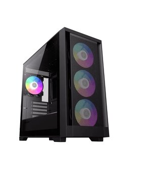 PC CASE : GameMax Defender Mesh Black / 4x120mm - 6