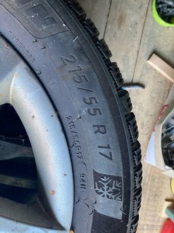 Alu kola 17” 4x100 s Michelin Alpin 6 – zimní pneu 5–6 mm - 6