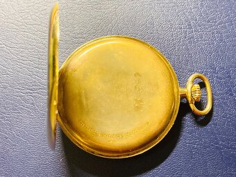 IWC zlaté 14-karátové art deco kapesní hodinky - 6