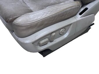 Sedačky šedá kůže alcantara Audi Q7 4L r.v. 2007 - 6