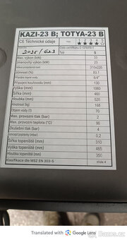 Prodám teplovodní kotel na tuhá paliva 23kw - 6