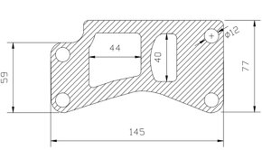 Těsnění vodní pumpy UAZ (motory 75-90 koní) - 6