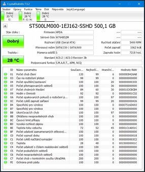 5x SSHD disk SeaGate 500GB 2,5"SATA, 1ks/á160,-Kč - 6