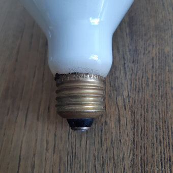 2 velké vintage žárovky Polam 60W a 100W, závit E27 - 6