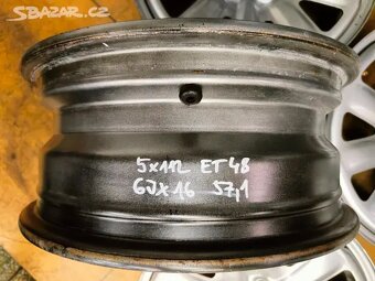 Disky na Škoda, Volkswagen - 5x112 ET48 6Jx16 57,1 - 6