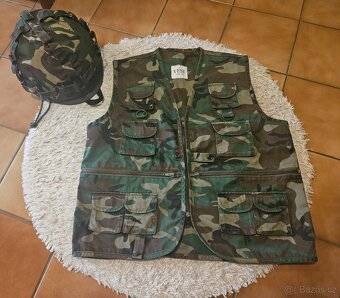 Army komplet - 2x taktická vesta, bunda, helma - 6