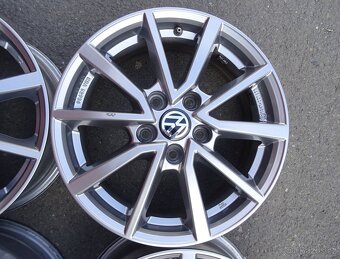 Alu disky šedé na VW, 16", 5x112, ET 48, šířka 6J - 6