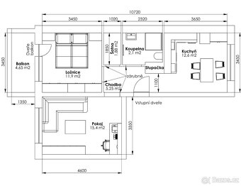 Pronájem bytu 2+1 57 m² Na Rybníku, Uherské Hradiště - 6