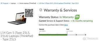 Zánovní Lenovo ThinkPad L14 Gen 5 – Ryzen PRO, Záruka On-sit - 6