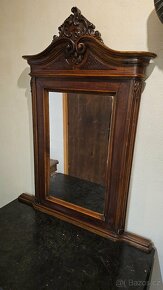 Krásná, Starožitná Komoda s mramorovou deskou a zrcadlem. - 6