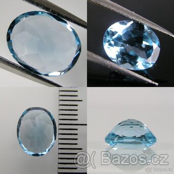 Topaz- ovál, modif. briliant - 3,24 ct. - 6