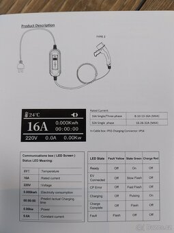 Nabíječka na elektroauta 380V, 16 A, 11KW - 6
