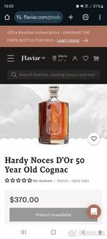 Cognac Hardy Noces d'Or Sublime 0,7l 40% GB - 6