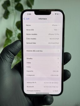 iPhone 13 Pro 256GB - 100% baterie, DPH - 6