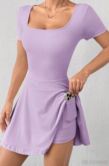 Šaty se všitými kraťáskami, vel. S - 6