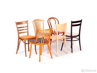 Židle TON, mix 6 ks, nikdy nepoužité. - 6