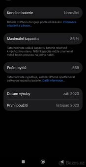 Apple iPhone 15 Pro 256 GB – Černý titan (Titanium) - 6