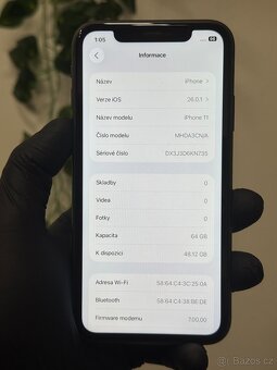 iPhone 11 64GB - 95% baterie, DPH - 6