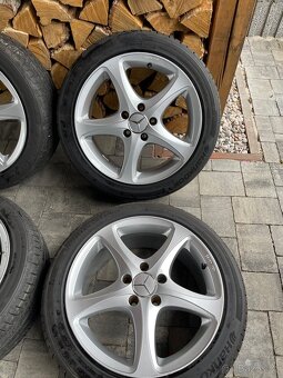 Zánovní alu kola 5x112 včetně letních pneu 225/45R17 - 6