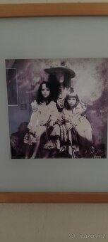 tři fotografie Jan Saudek obraz světlý rám sklo - 6