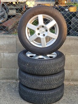 195/65/15 Zimní alu kola 5x112 Pneu Goodyear - 6
