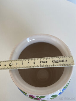 Keramická váza, vázička, chodská keramika. 19,8 cm. - 6