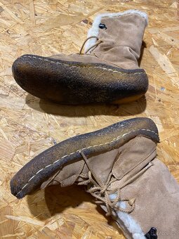 Clarks-dámské boty zimní semišové, vlna - 6