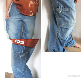 Pánské / teen oversize baggy džíny kapsáče - 6