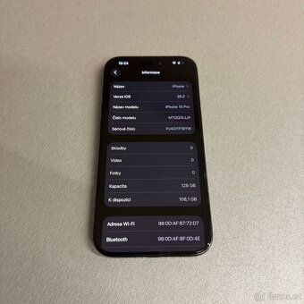 iPhone 15 Pro 128GB modrý, 12 měsíců záruka - 6