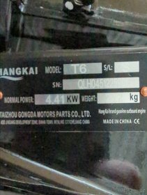 Přívěsný motor HANGKAI 2-taktní 6 HP - 6