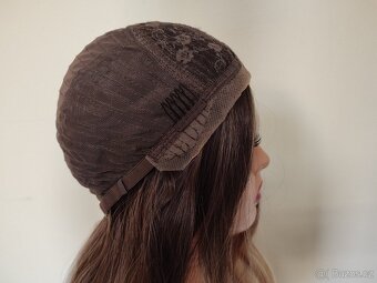 Nová vlnitá přirozená ombré Lacefront paruka - 6