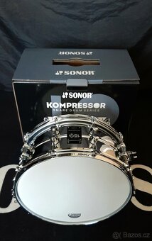 Prodám nový snare Sonor Kompressor-steel150 limited,14x6,5" - 6