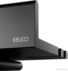 Keuco Reva - Polička se stěrkou, délka 35 cm, matná černá - 6