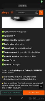 Kávovar překapávač Delonghi IOM14011 - 6