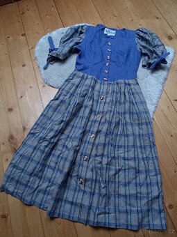 Lněné šaty dirndl Knopp vel.l - 6