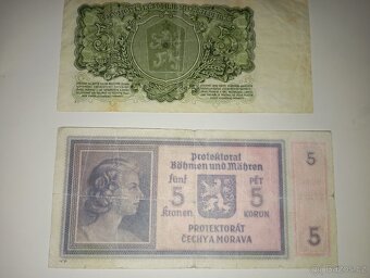BANKOVKY 5 KČS, 1940-1961, 3 RŮZNÉ EMISE - 6