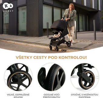 Prodám nový sportovní kočářek Kinderkraft Select Mitzy-výhra - 6
