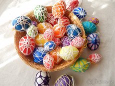 Háčkovaná VELIKONOČNÍ vajíčka - sada - 6