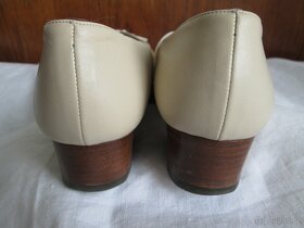 Polobotky celokožené jaro/léto smetanové vel. 38 - 6