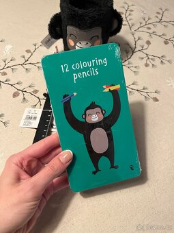 Gorila kelímek na tužky, pravítko, pastelky - 6