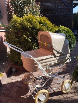 Retro kočárek Liberta kožený - 6