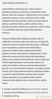Dětská židlička JOIE Mimzy - 6