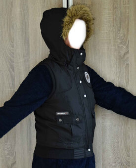 Vesta černá Vero Moda, červená Gina Benotti vel.M - 6